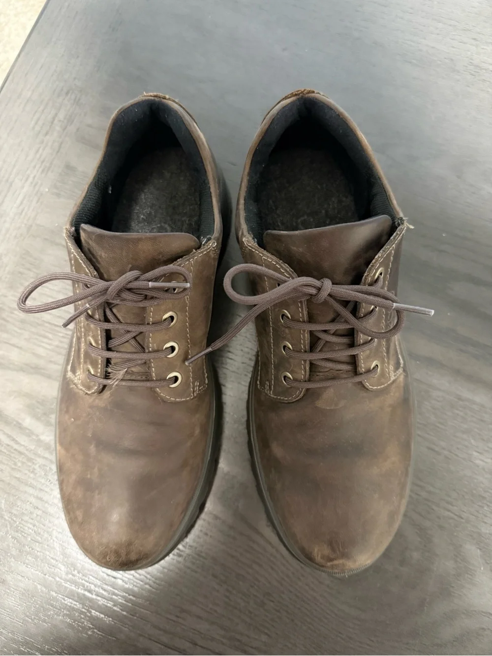 ECCO Men’s Gore-Tex Waterproof Leather Oxford Shoes Brown‎ Lace-Up Size US 9,5